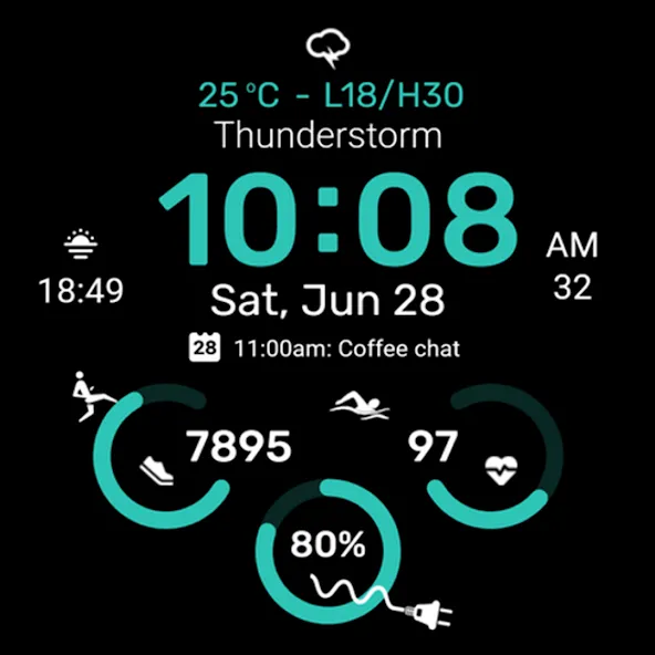 Watch face CNW-36 screenshot 29