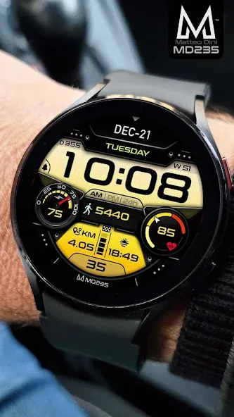 MD235 Digital watch face screenshot 3