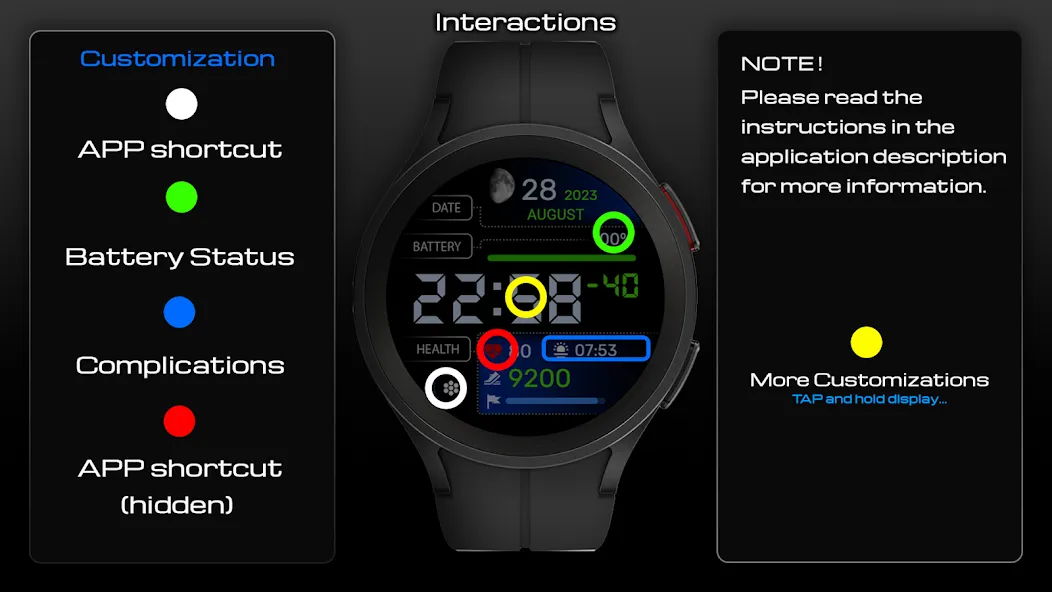 WaTchG010: Digital watch face screenshot 6