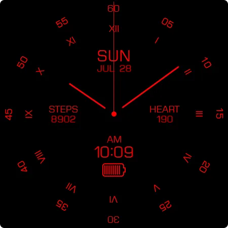 Key095 Analog Gold Watch Face screenshot 26