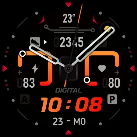 SH020 Watch Face, WearOS watch screenshot 10