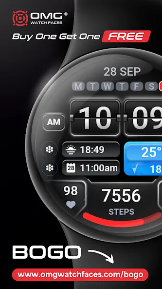 OMG 38 - Digital Watch Face screenshot 4