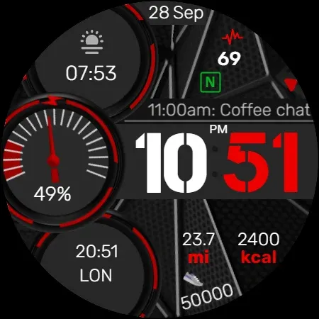 Info Watch Face crc035 screenshot 14