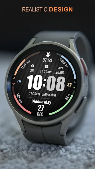 WFP 318 Digital watch face screenshot 5