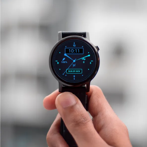 Hybrid Tech Watch Face screenshot 4