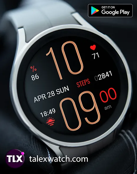 Gold n Color Daily Watch Face screenshot 5