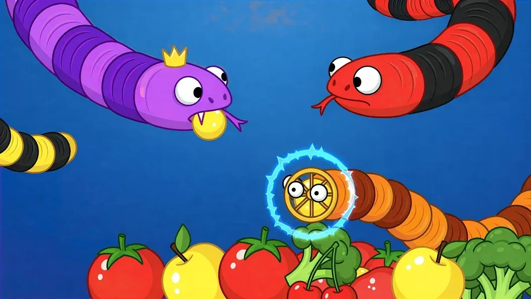 Snake Worm Hunt Game screenshot 4