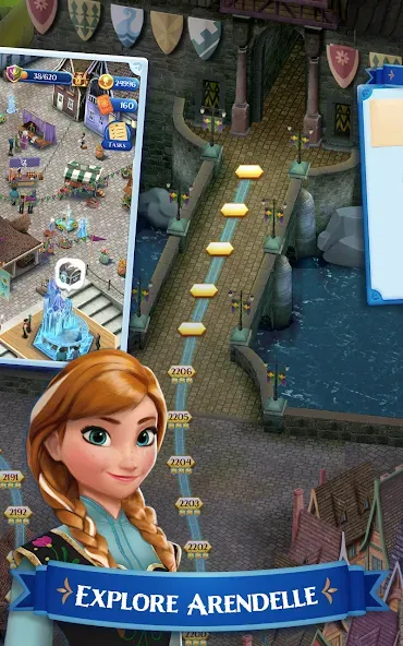 Disney Frozen Free Fall Games screenshot 4