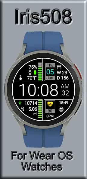 Iris508 Digital Watch Face screenshot 17