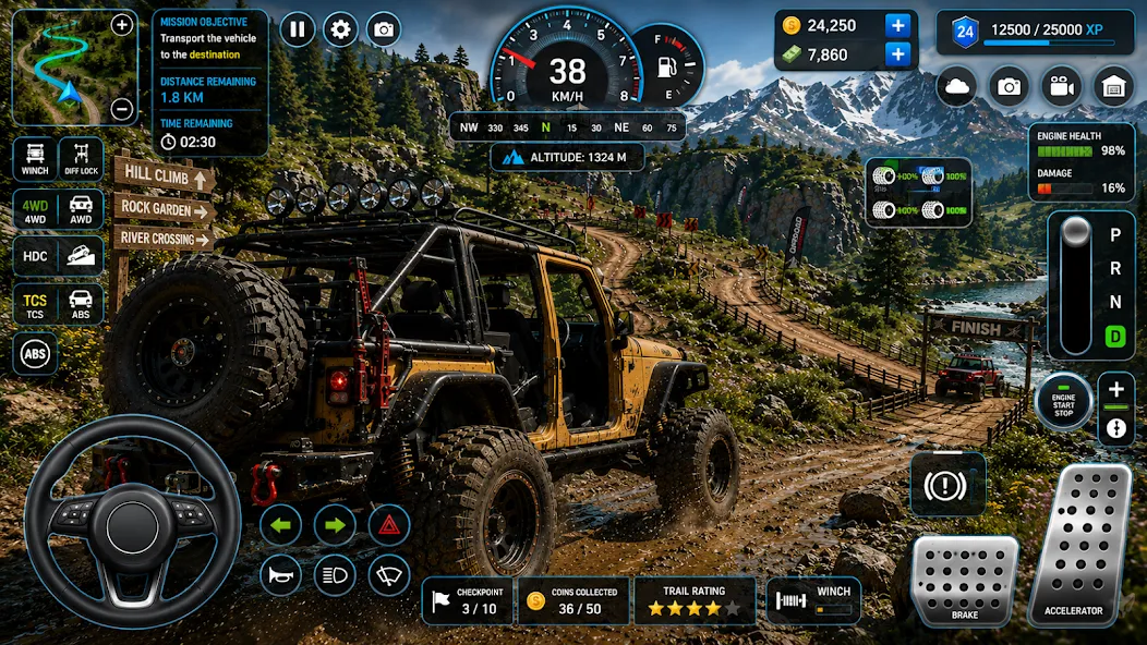 offroad jeep games 3d driving screenshot 7