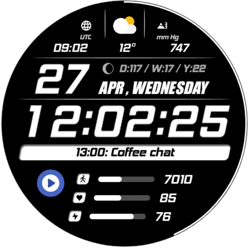 WFP 243 Sporty watch face screenshot 26