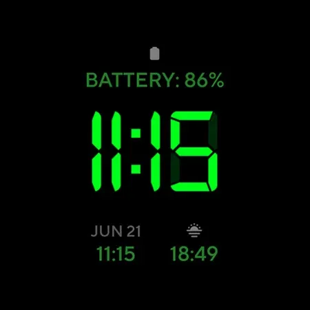 Digital 1 Watch face screenshot 13