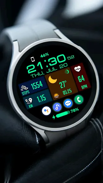 Tiles Window Watch Face NTV556 screenshot 23