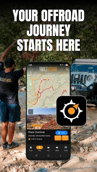 Trails Offroad: Offline Maps screenshot 1