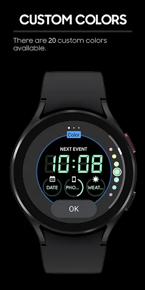 JHW Digital Bits: Watch face screenshot 4