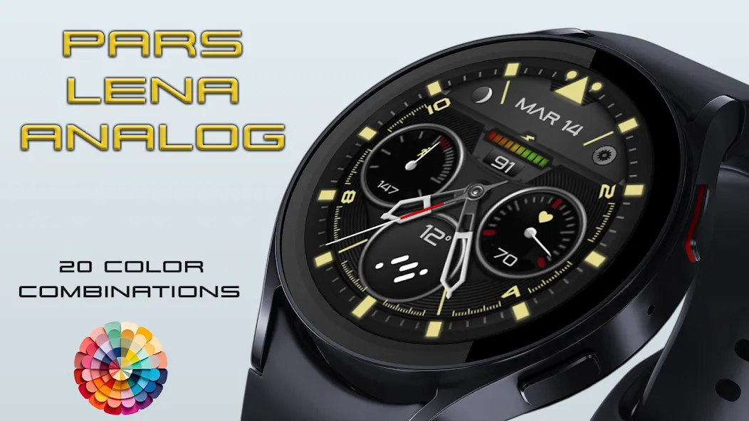 Pars Lena Analog Watch Face screenshot 3