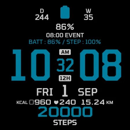 IWF AllNew Digi Pro watchface screenshot 27