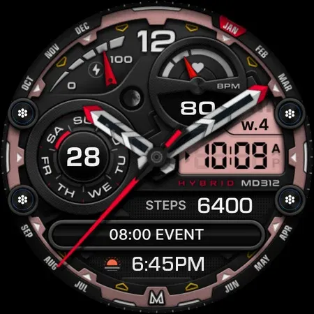 MD312 Analog watch face screenshot 15