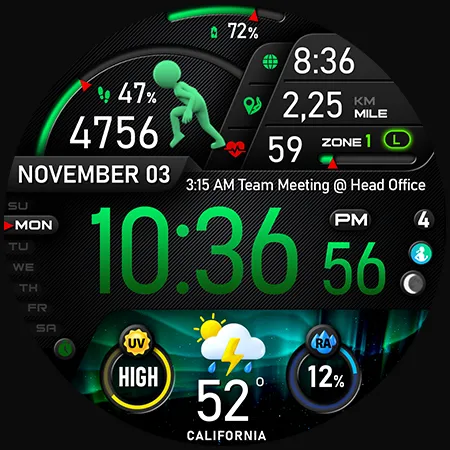 PER23 Platinum Watch Face screenshot 42