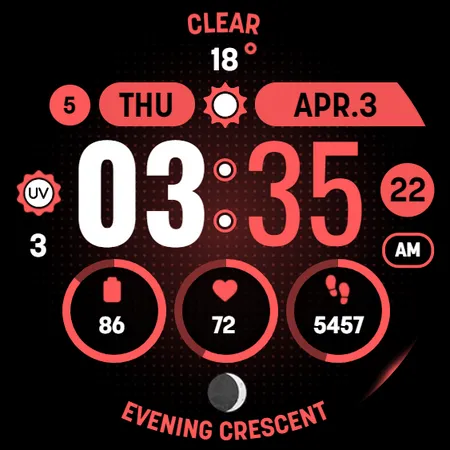 MOON KNIGHT Digital Watch Face screenshot 25