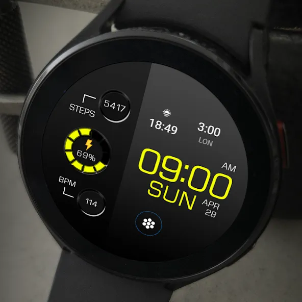 Key WF20 Digital Watch Face screenshot 8