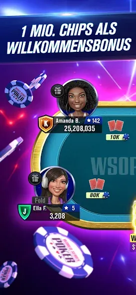 WSOP: Texas Holdem Poker screenshot 1