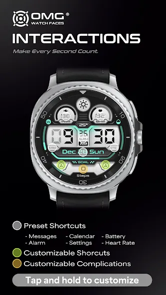 OMG 428 - Digital Watch Face screenshot 2