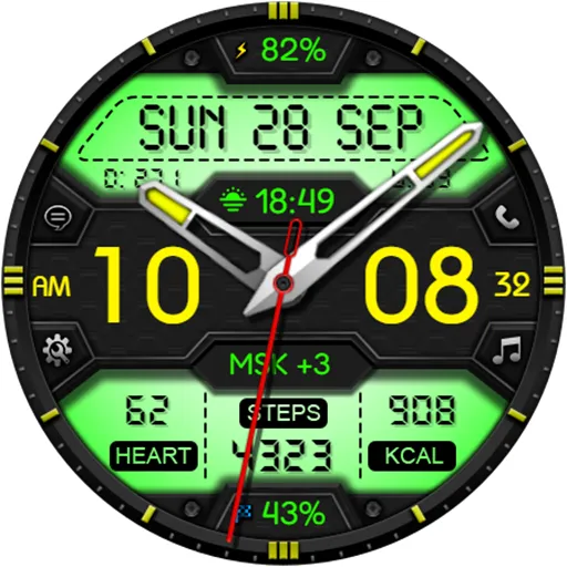 Hybrid MEZIGN CTS53 Watch face screenshot 16