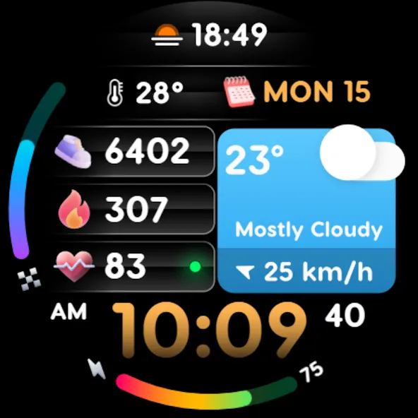 PRADO 70 Digital Watch Face screenshot 10