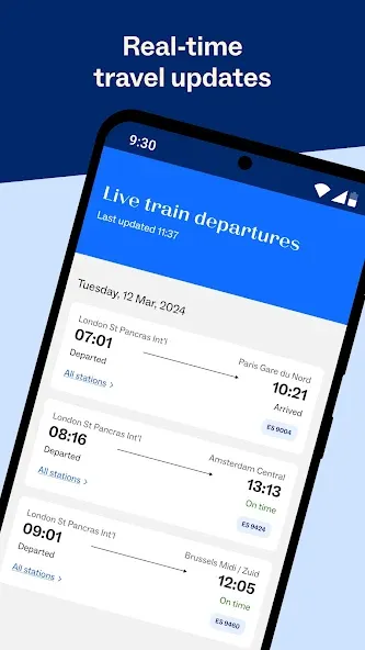 Eurostar: Train travel & Hotel screenshot 7