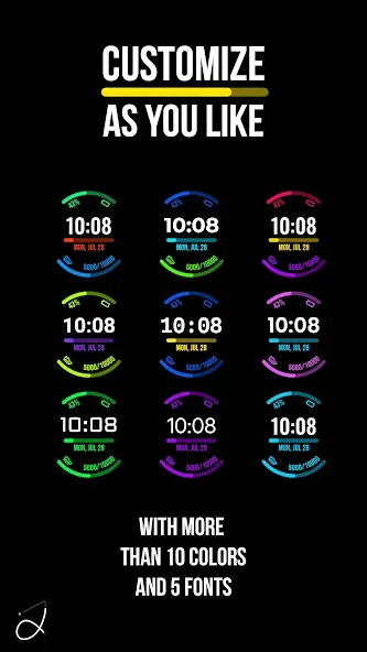 Simple Indicators Watch Face screenshot 3