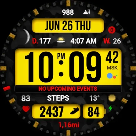 Dgt BigMod Informer Watch face screenshot 38