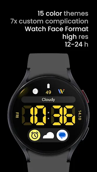 Big Digital: Watch face screenshot 2