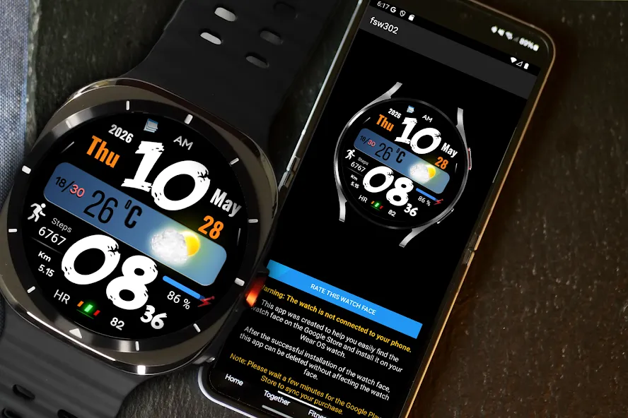 FSW315 Digital Watch Face screenshot 1