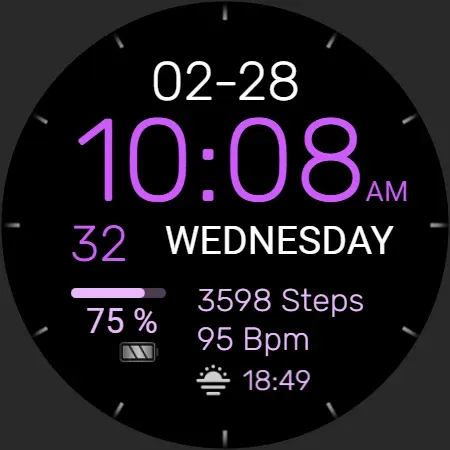 PW93 Digit Ease Watch Face screenshot 40