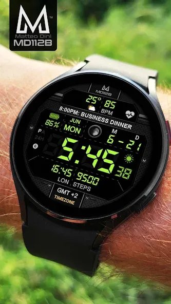 MD112B Digital watch face screenshot 4