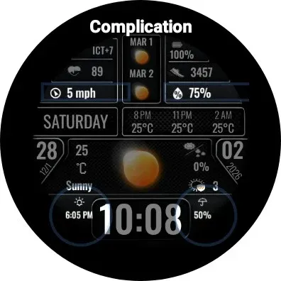 N-SPORT753 Digital Watch Face screenshot 12