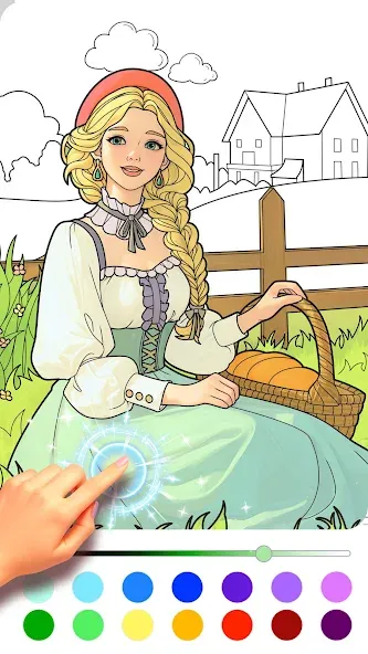 Juego de Princesas: Colorear screenshot 3