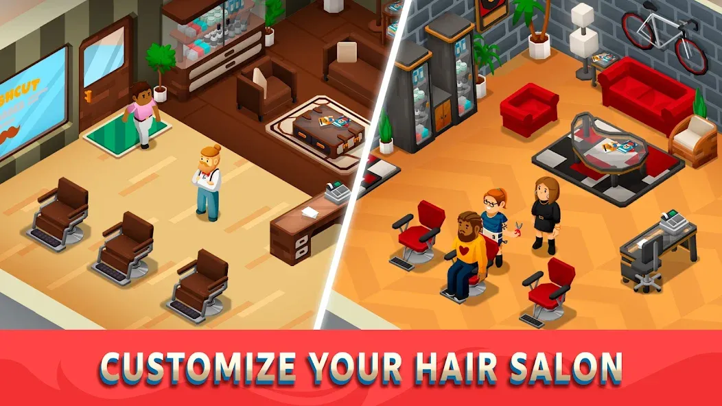 Idle Barber Shop Tycoon - Game screenshot 4