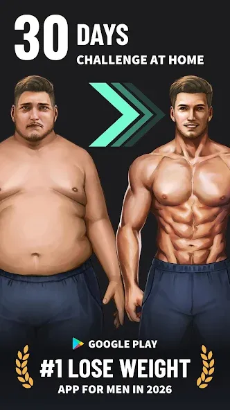 Lose Weight App for Men screenshot 1