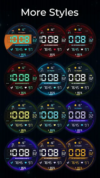 TVV Digital Watch Face screenshot 2