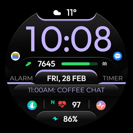 TVV Sport 6 Digital Watch Face screenshot 13