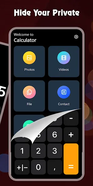 Calculator - Hide Photo, Video screenshot 2