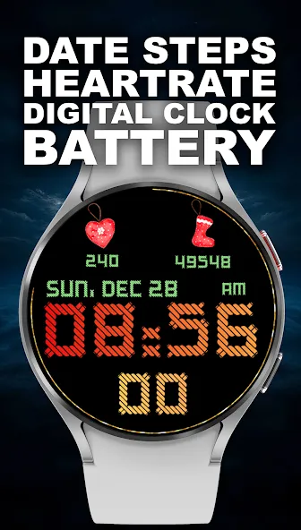 Yarn Digital Watch Face screenshot 3