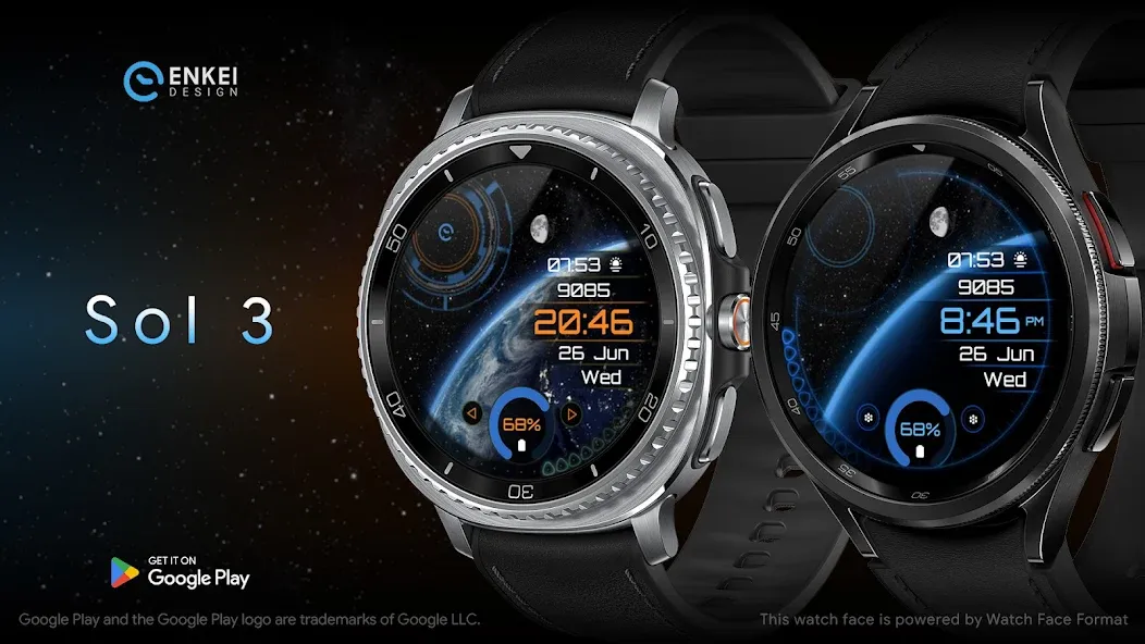 Sol 3 - animated watch face screenshot 1