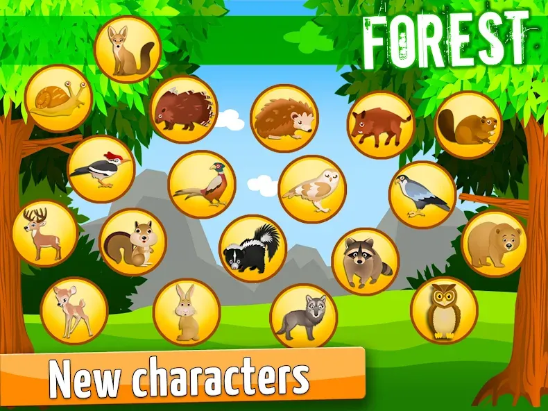 Forest - Kids Coloring Puzzles screenshot 12