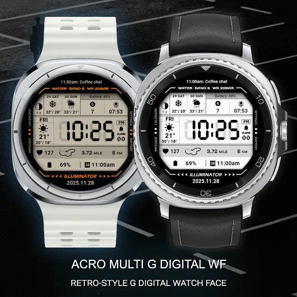 ACRO Multi G Digital Watchface screenshot 2