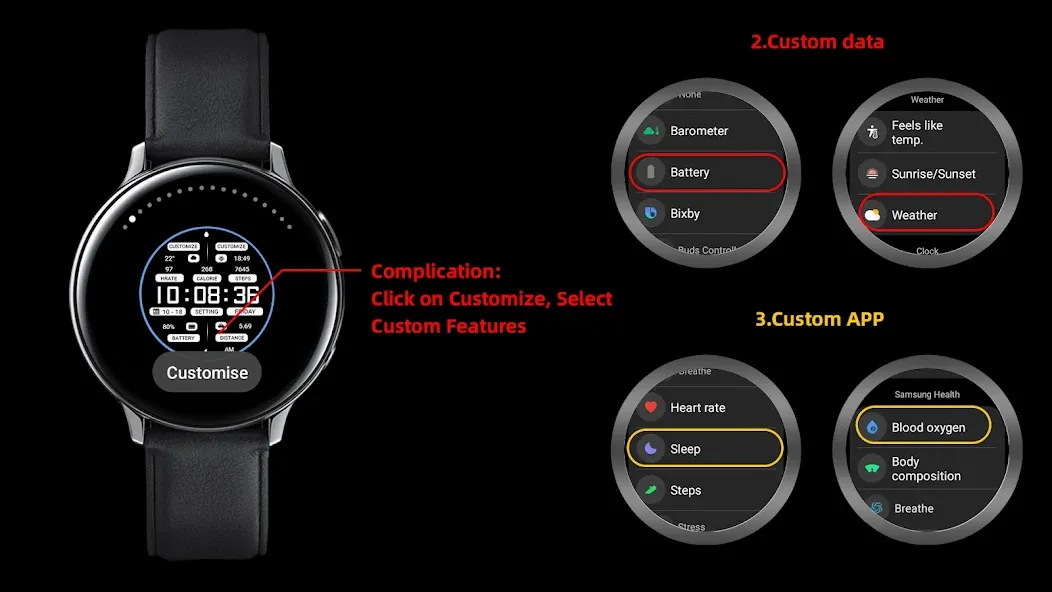 ZKin Watch Black White Message screenshot 9
