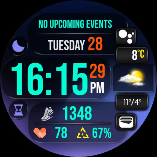 Digital Watch Face MB391 screenshot 25