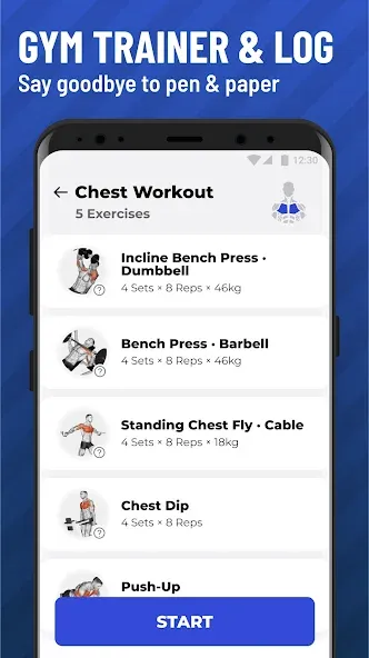 Gym Workout Tracker: Gym Log screenshot 1